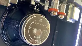 Eminence DV-77 install & demo with PRS Archon 50 !!!  ( no talking )