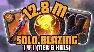 Profit: 12.8M | Solo PVP Blazing Staff | Albion Online | T6 Kills