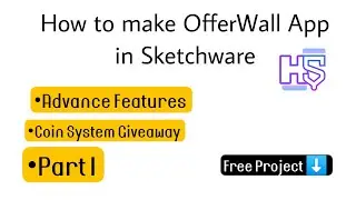 How to Make Offer wall App in sketchware. Complete Task & Earn Points in sketchware pro