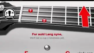 Auld Lang Syne - Ukulele Christmas Song Tutorial, Chords, Lyrics, Strummingpattern, Folk Song