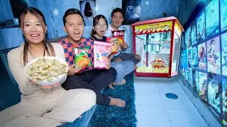BIKIN BIOSKOP DI GUDANG!! NONTON FILM HOROR SEREM BANGET!!