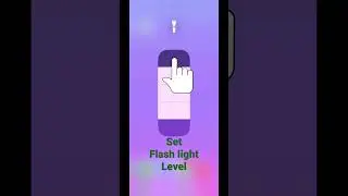 Set flash light level on iPhone