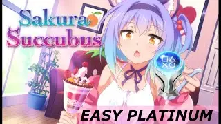 Sakura Succubus PS4 & PS5 Crossbuy | Easy 100% Platinum Walkthrough🏆| Trophy & Achievement Guide 🎮