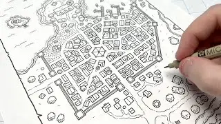 Drawing Fantasy Cities!