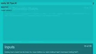 Unity 2D Tips #1