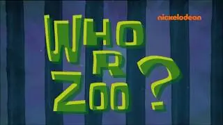 SpongeBob SquarePants: Who R Zoo? - Title card (Czech)