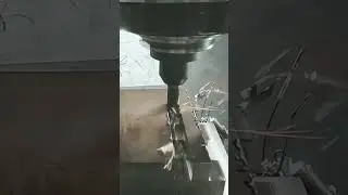 chips of metal by Machining process via Drilling cutter #machine