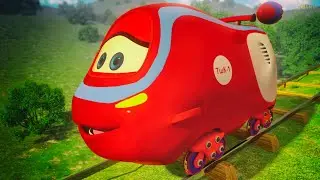 Train cartoon | Super wings | Collection 330