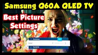 Samsung Q60A QLED 4K UHD Smart TV Best Picture Quality Settings 43 inch Tizen Series! 📺