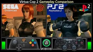 Virtua Cop 2 (Dreamcast vs PlayStation 2) Gameplay Comparison
