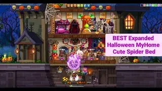 [Maplesea] BEST Expanded Moonlight Halloween Mansion MyHome: Cute Spider Bed =P