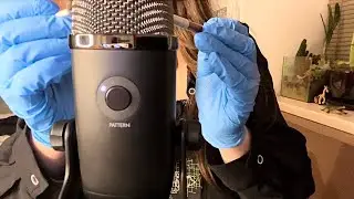 ASMR Trigger sounds of Medical Gloves, Brushes on the Mic,hand movements,whisper | медичні рукавички