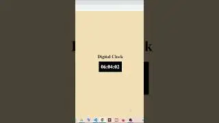 Digital Clock Using ReactJS| useEffect useState 2023 