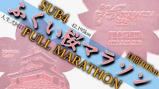 【ふくい桜マラソン2026】🌸人生2回目のフルマラソン🌸【サブ4目標】