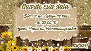 CONVITE GIRASSOL