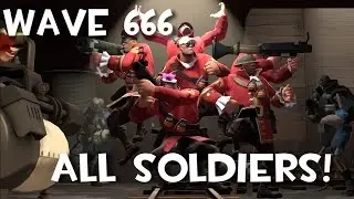 TF2: Beating Wave 666 With Only Soldiers!