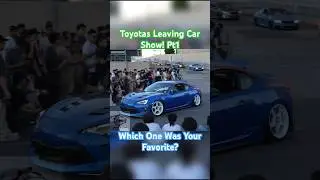 Toyota Leaving Car Show Roll Out Pt1 #Toyota #wekfestsj #wekfest #rollout #carshow