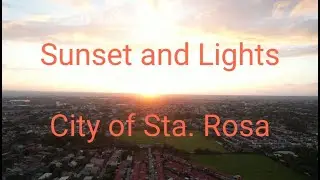 Sunset and Lights, Laguna Lake @ the City of Sta. Rosa, Laguna