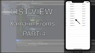 ListView in Xamarin Forms | Xamarin.Forms Cross Platform Application Development Tutorial -4