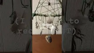 Part 2 of making a dream catcher from stuff in my territory #therian #coyote #nature #theriancraft