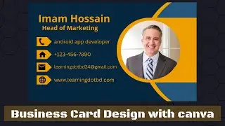 How to Create a Professional Business Card Design with canva | Business Card  Design Tutorial