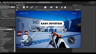 Unreal Engine Virtual Joystick | Implementation Easy Joystick + Low Poly Shooter Pack