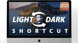 Shortcut to switch between light and dark mode on a Mac - Macbook Automator tutorial - 2minthursday