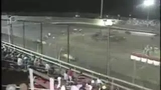 Jack Hewitt pissed at Macon Speedway. Entire event with crash and XXX RAW interview!