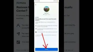 HOW TO REMOVE FACEBOOK ACCOUNT TO INSTRAGRAM || REMOVE FB ACCOUNT TO INSTA #shorts #shortfeed