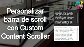 Personalizar barra de scroll con custom content scroller | plugin jquery - scrollbar