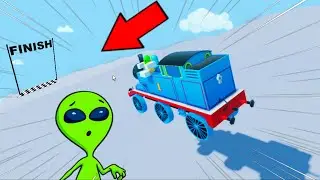 Racing Down a Mega Ramp with FASTEST cars in Roblox