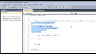 For Next Loop in Visual Basic Tutorial With a List Box - VB.Net Algorithm