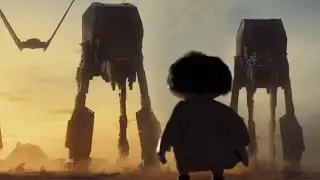 Kylo Ren destroys the baby from Ice Age
