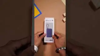 WOW🔥🔥 Xiaomi Pocket Powerbank 10000mAh with Built in USB c cable #ytshorts #xiaomipowerbank