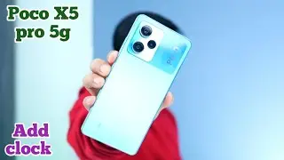 Clock Add On Home Screen In Poco X5 Pro 5G, How To Add Clock In Home Screen,