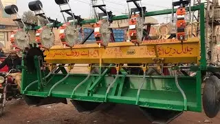 Hand Push Seeder Planter Made in Pakistan | China Seeder Planter With 2 row Bed maker Maize Planter