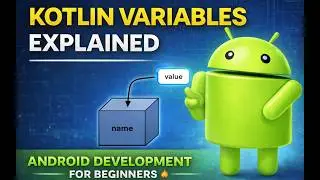 Kotlin Variables | Android Development for Beginners (Step-by-Step)