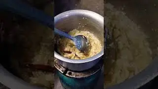 Curry in process for eggs..