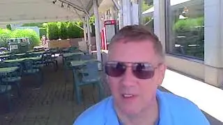 Moment in time- Steve having a snack at Niagara Falls