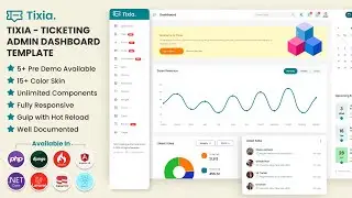 Tixia - Ticketing Admin Dashboard  Template 