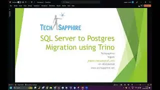 SQL Server to Postgres data migration using Trino