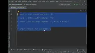 my first calculator i made in python