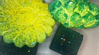Green Bloom | Gym Chalk Crush | Chalk Art | ASMR