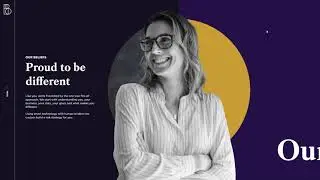 Animated Wordpress website with horizontal scrolling and progress animation