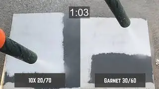 10X Advanced Blast Abrasive vs 30/60 Garnet - Greener Blast Test