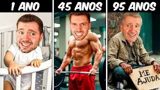 LIPÃO vivendo dos 0 aos 100 anos no SIMULADOR DE VIDA! - 100 Years Life Simulator