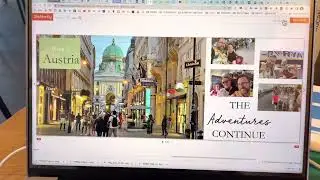 Progress on my European Vacation Photobook via Shutterfly