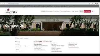 Sandhills Library Catalog Search Tutorial