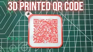 3d printed QR CODE #diy  #3dprinting #red #goodies