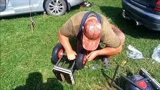 Trolley for motor.